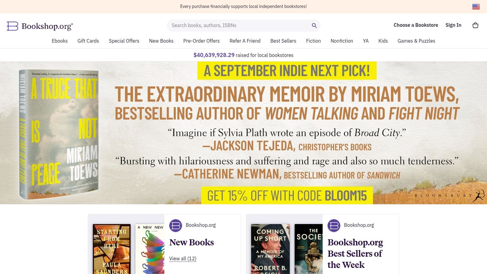 Bookshop.org (supports independent bookstores)