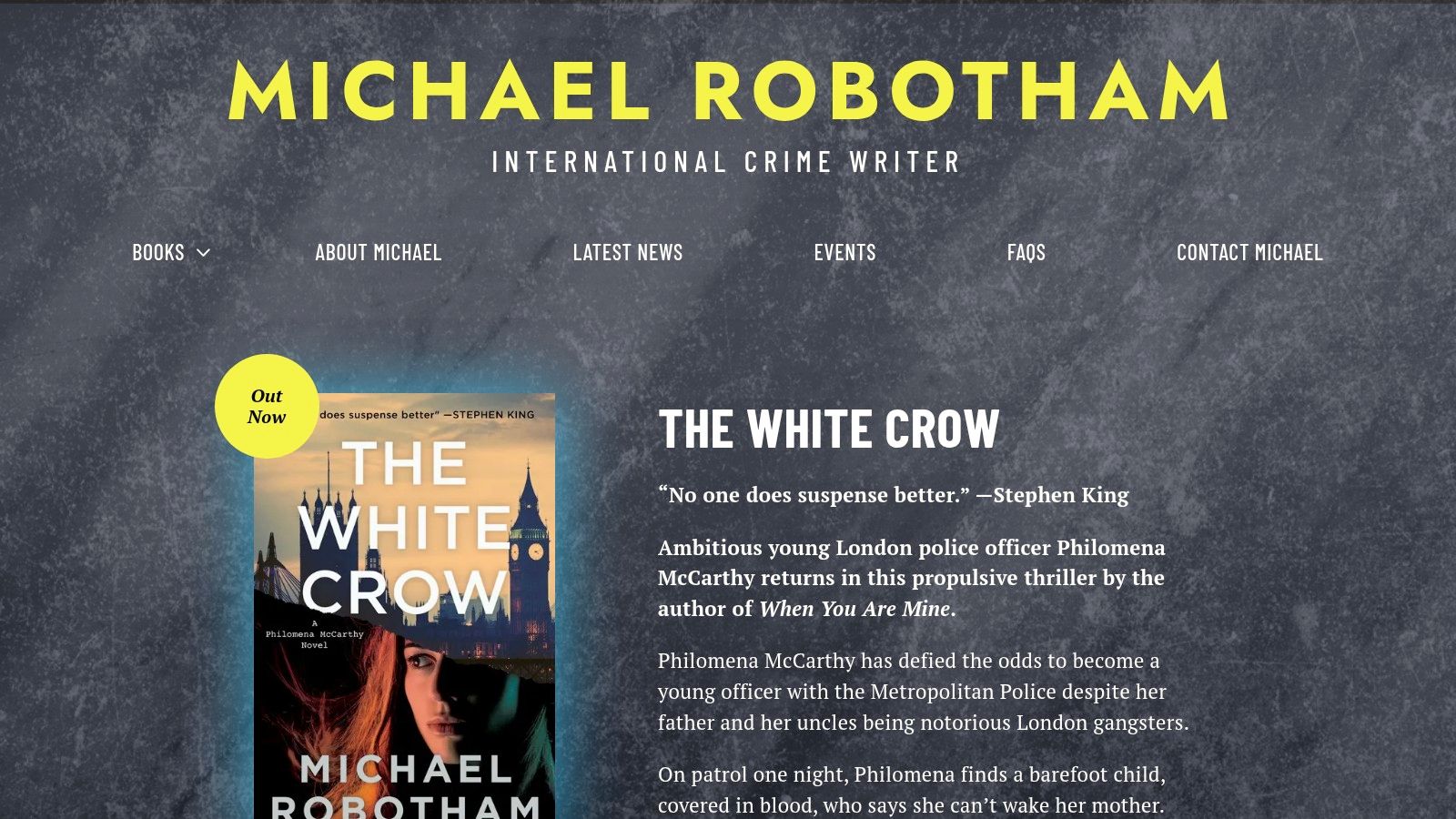 MichaelRobotham.com (Official Author Website – US section)