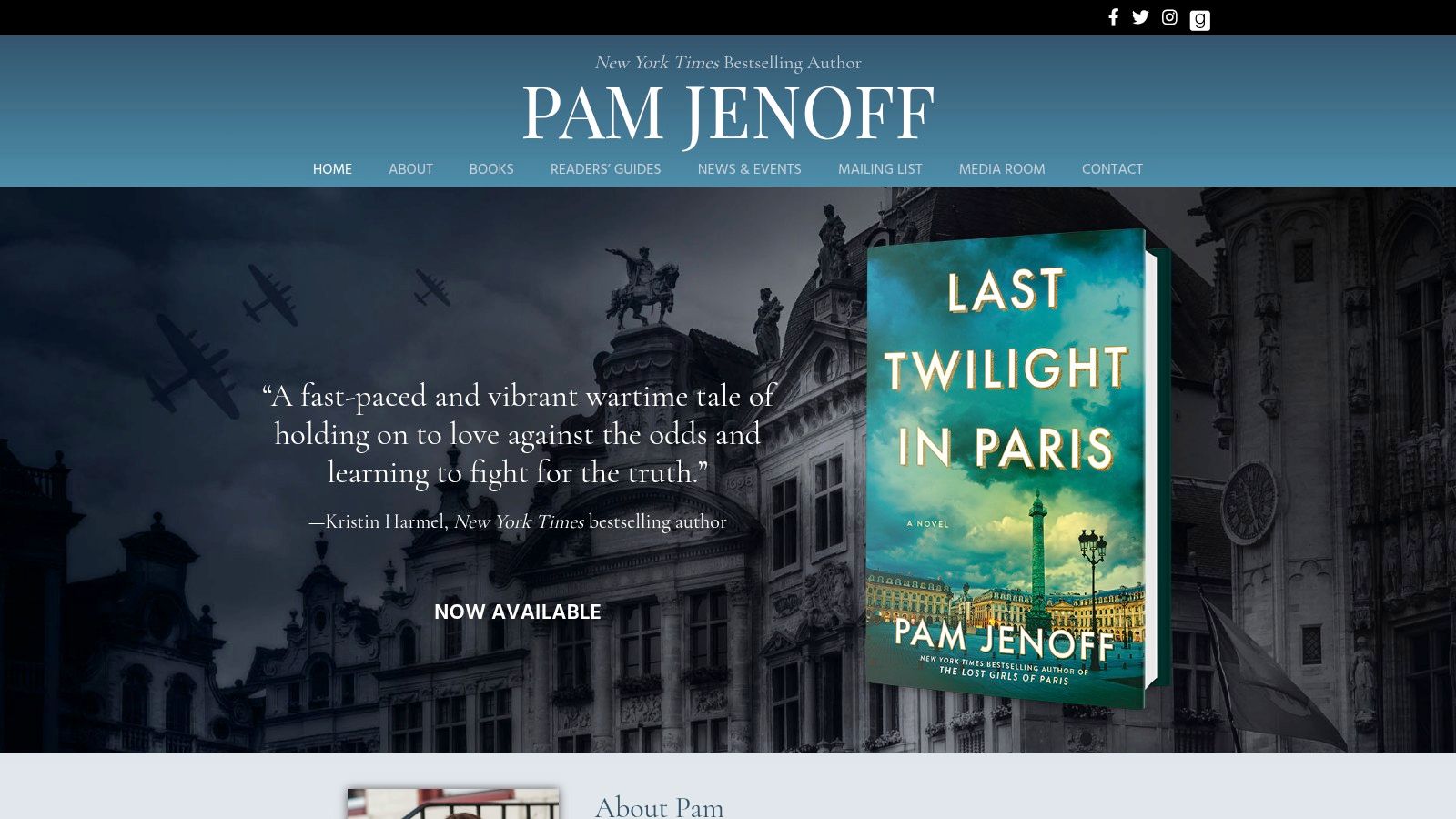 Pam Jenoff (official author website)