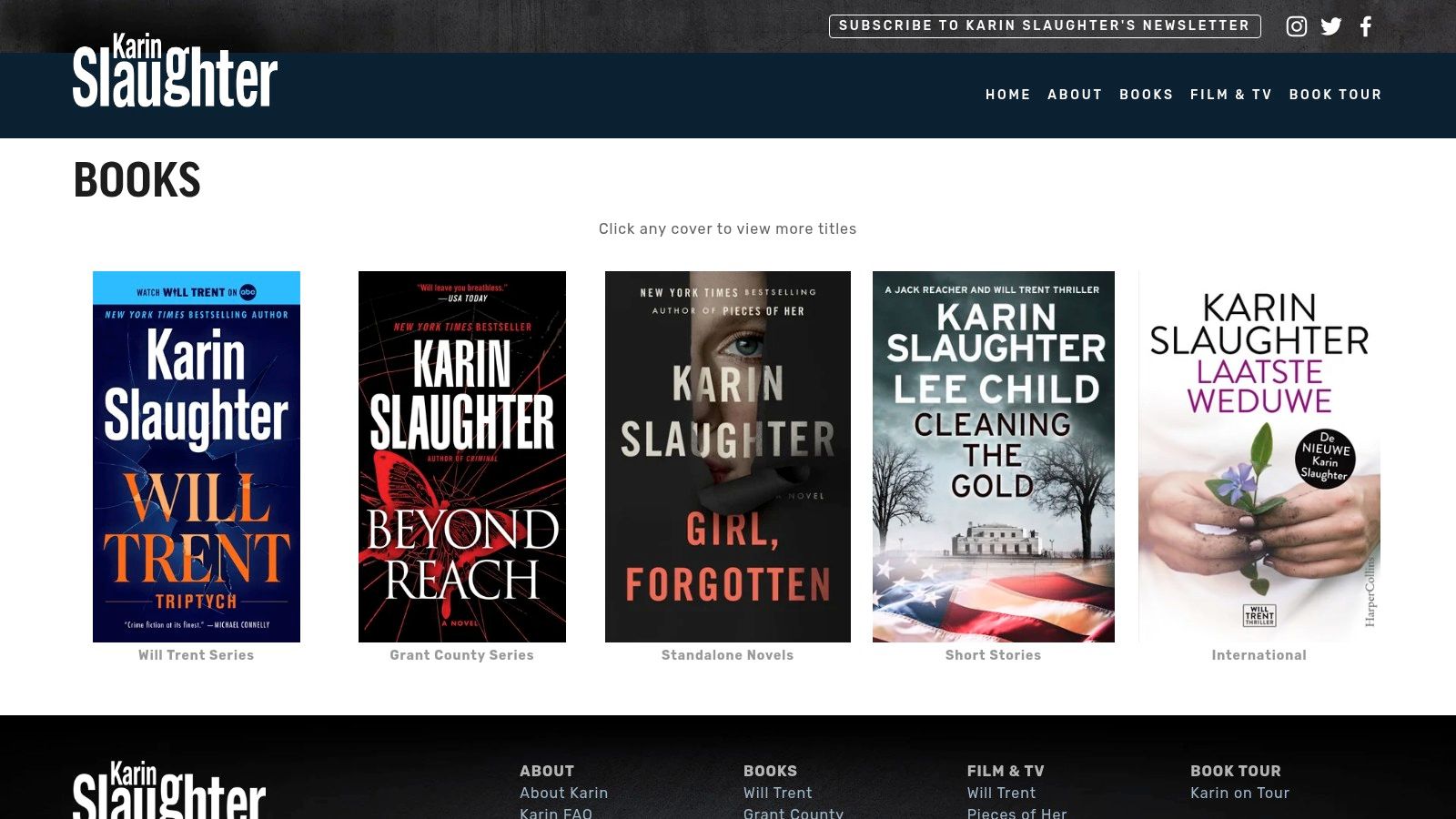 Karin Slaughter — Official website
