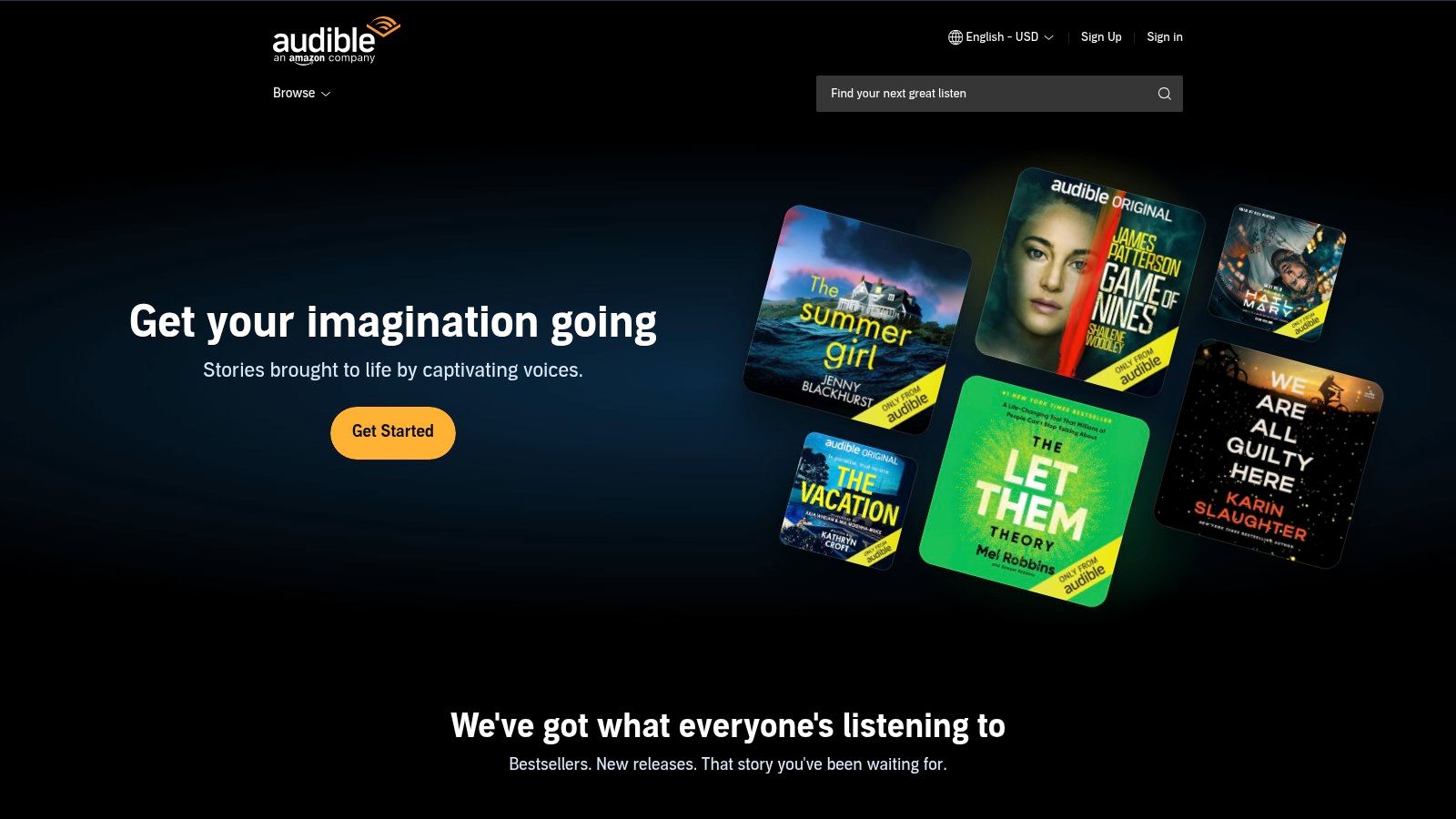 Audible (Amazon) – Danielle Steel Audiobooks