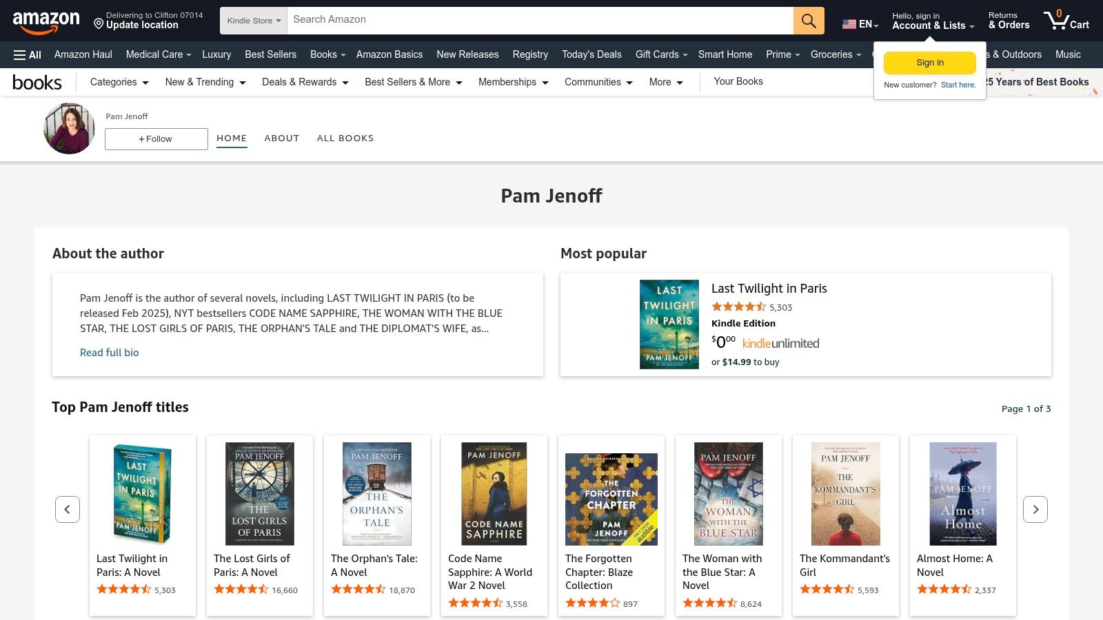 Amazon (Author Page)