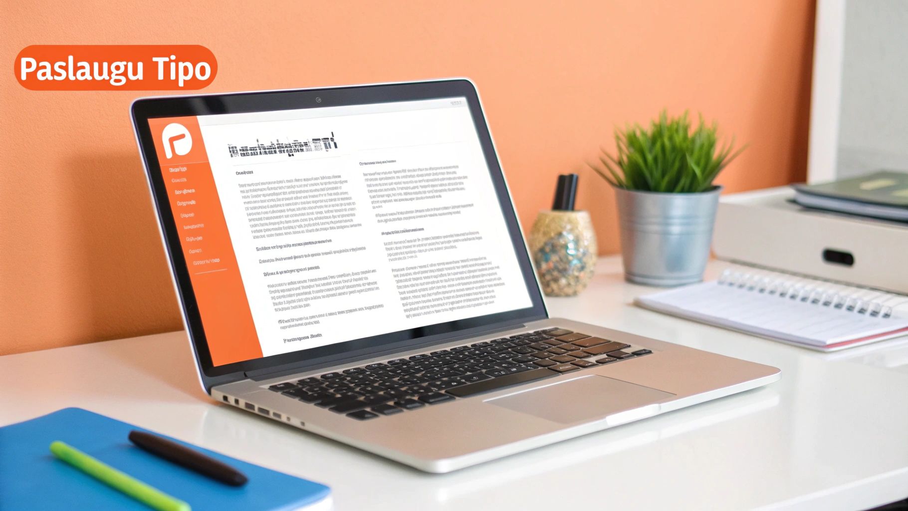 SEO paslaugų paketo komponentų vizualizacija