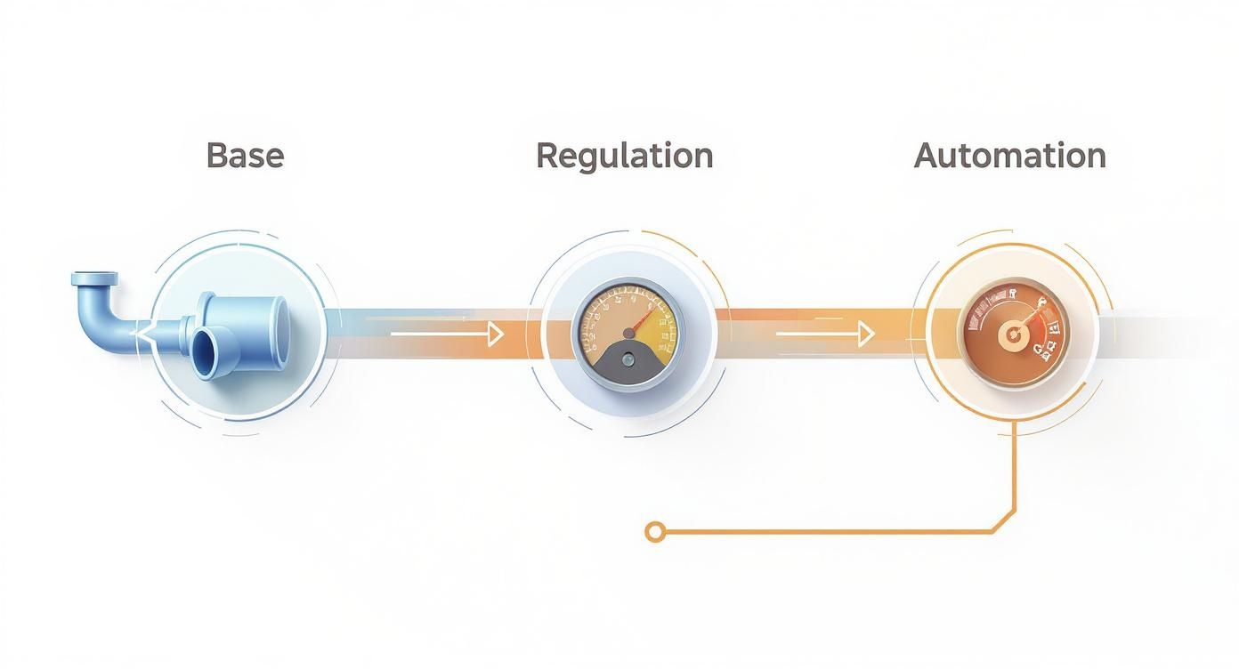 Infographic about padlófűtés osztó gyűjtő
