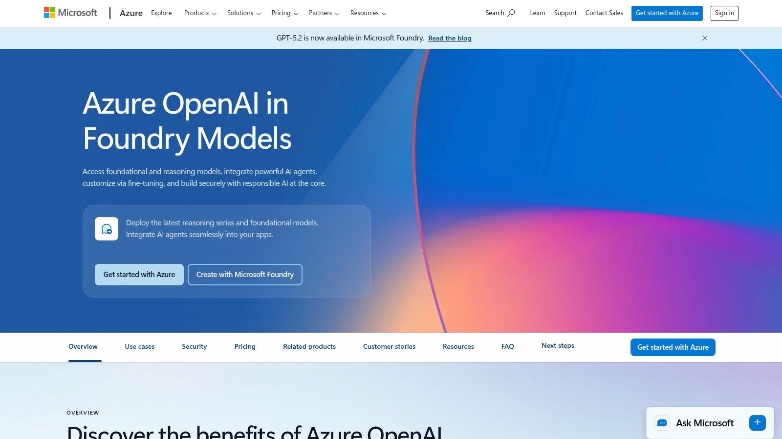 Microsoft Azure OpenAI Service