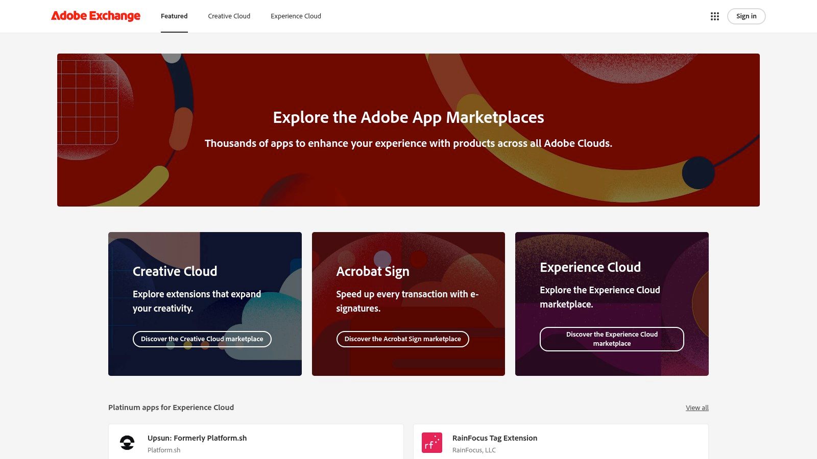 Adobe Exchange