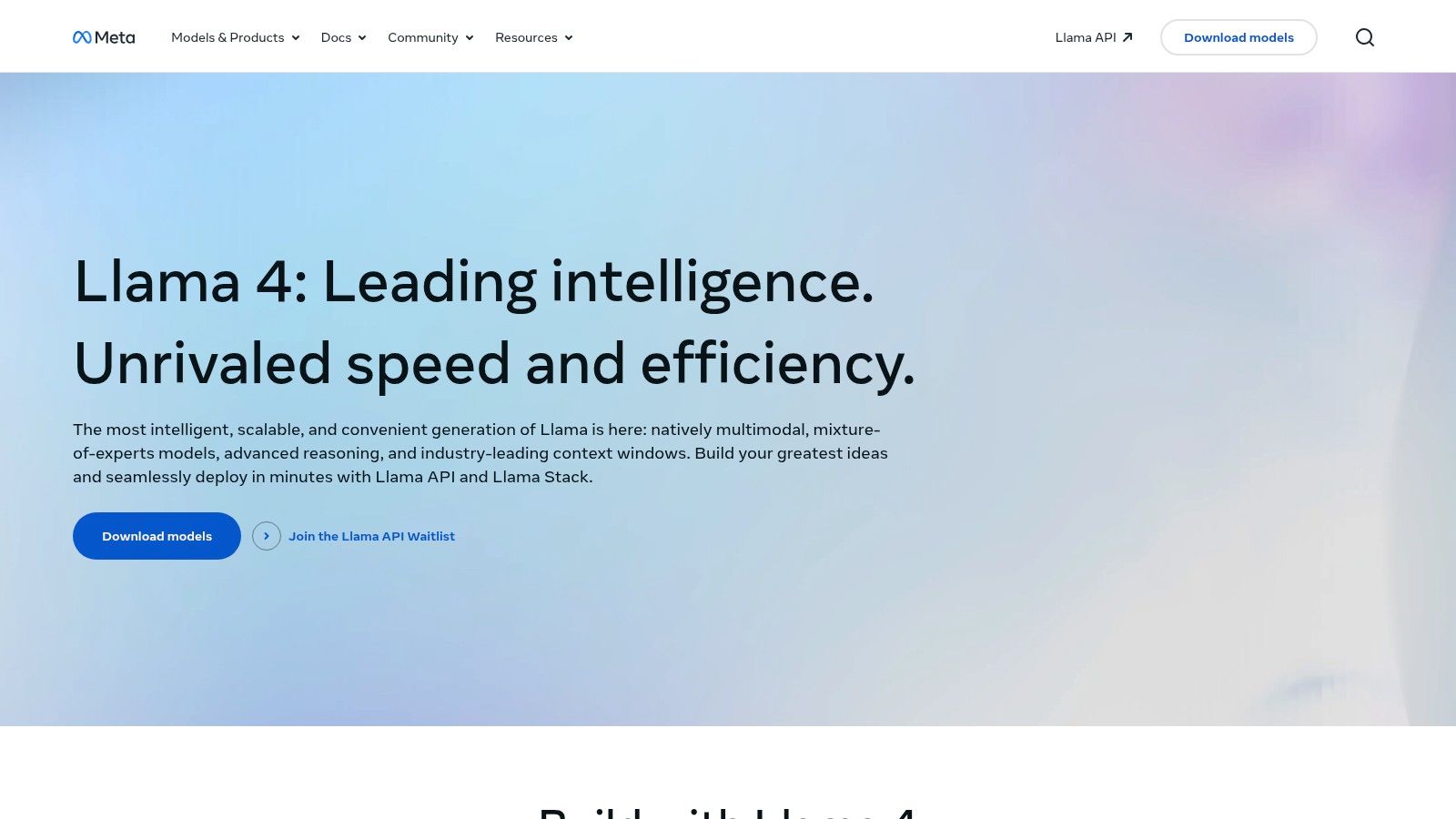 Meta Llama (official model site)