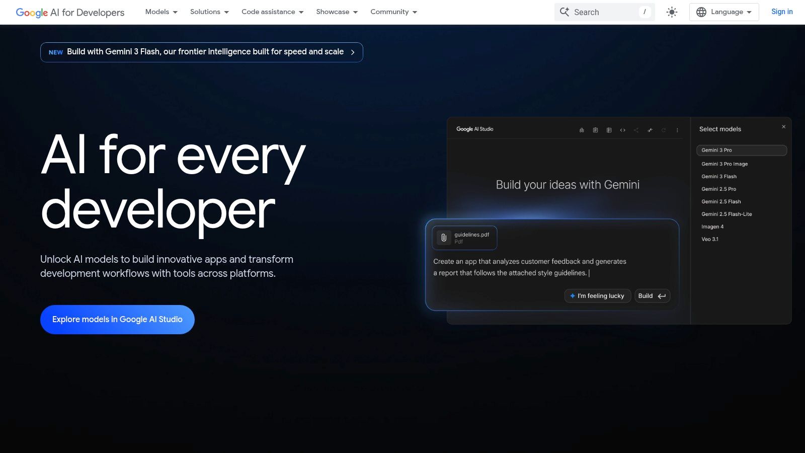 Google AI Studio (Gemini API)