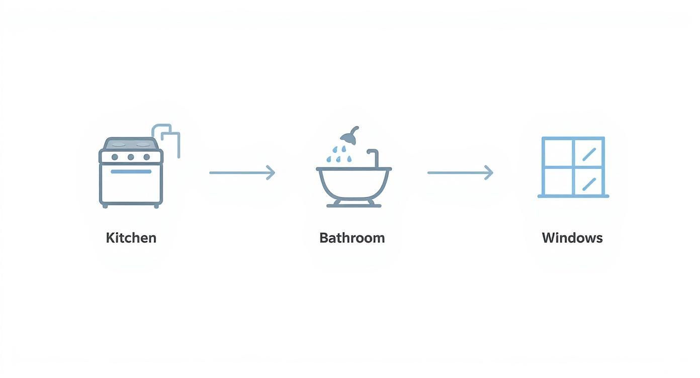 Infographic about wohnungsreinigung mit abnahmegarantie