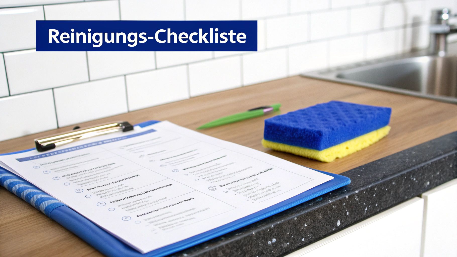 Eine Person reinigt professionell ein Fenster mit Abzieher.