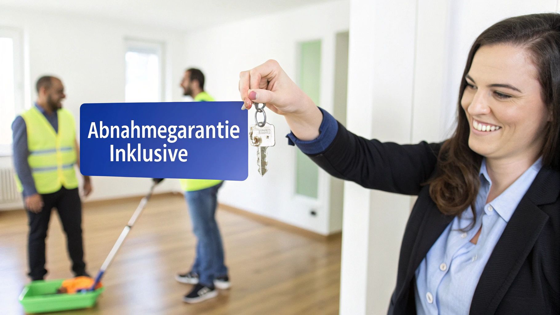 Eine saubere, moderne Küche nach einer professionellen Wohnungsreinigung.