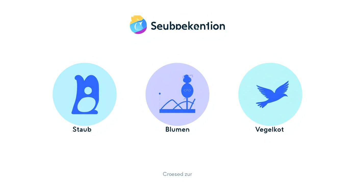 Infographic about reinigung von solaranlagen