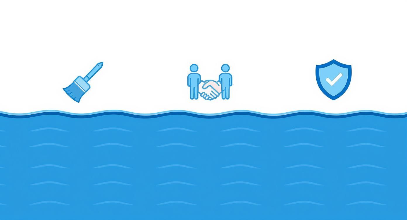 Infographic about umzugsreinigung mit abnahmegarantie