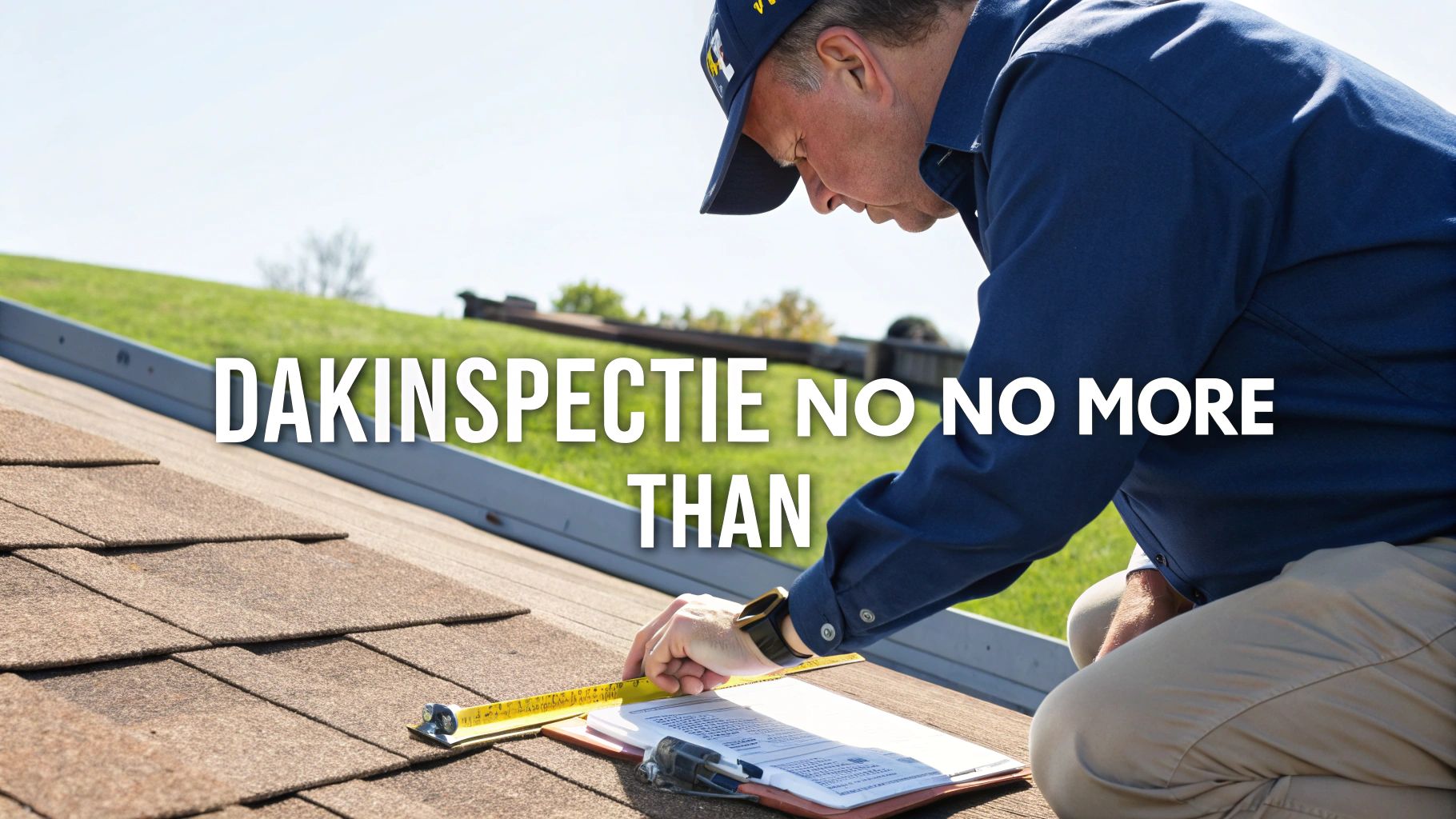 Een dakinspectie voor zonnepanelen op een plat dak