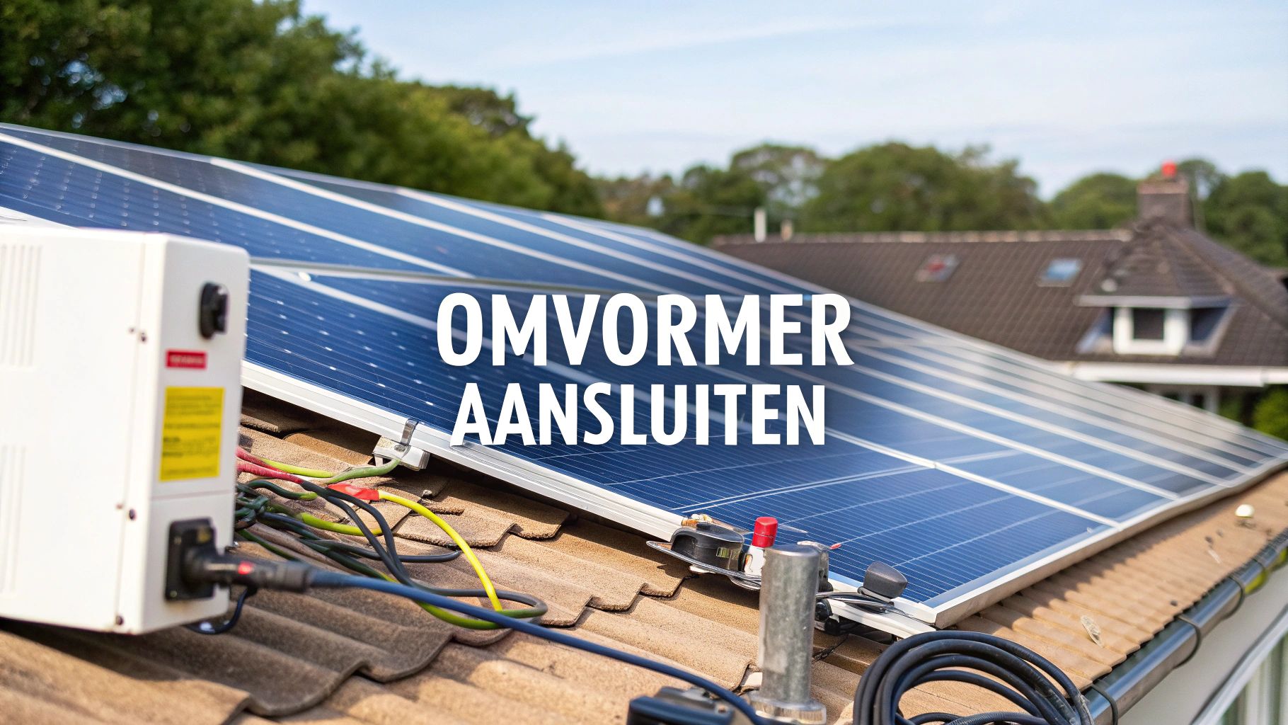 Aansluiten omvormer zonnepanelen: complete stappenplan voor installatie
