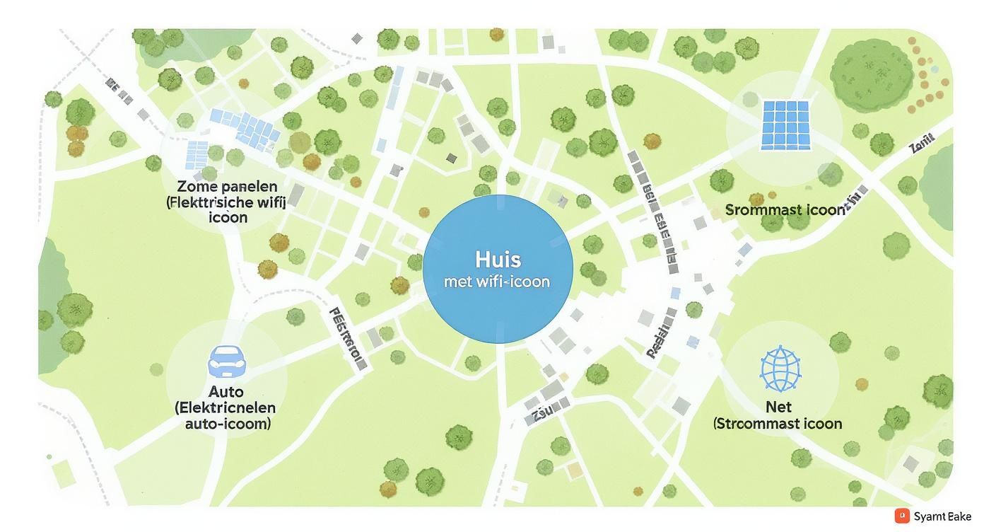 Infographic about slimme sturing elektriciteit