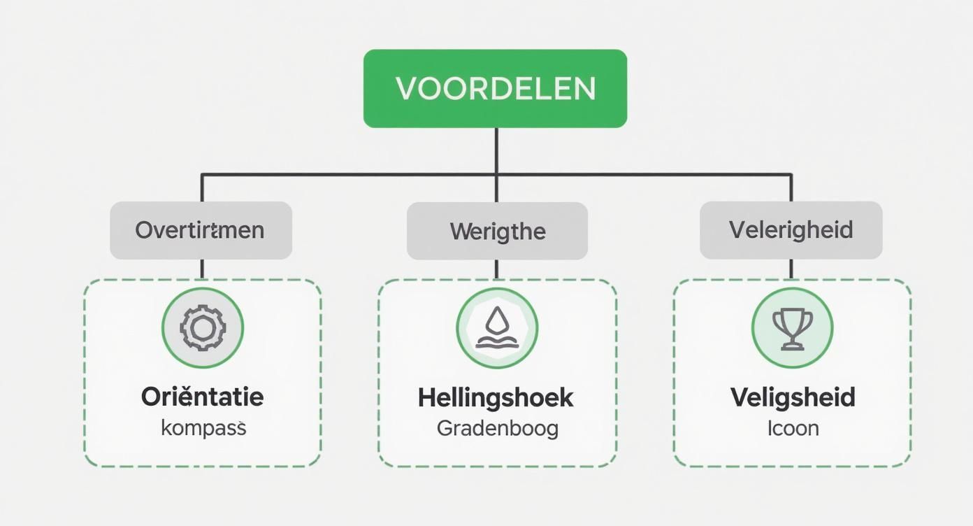 Infographic about zonnepanelen op platte daken