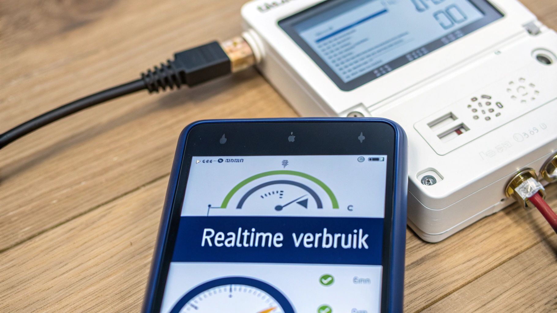 Moderne slimme meter technologie in een huis