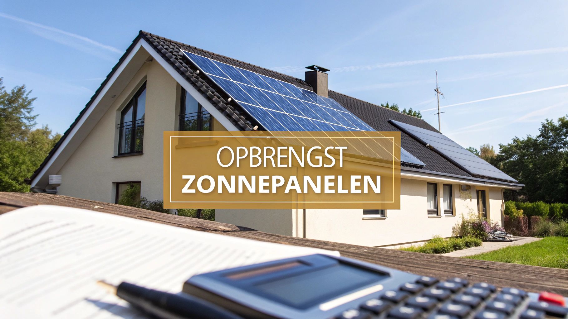 Berekenen opbrengst zonnepanelen: zo krijg je duidelijke cijfers