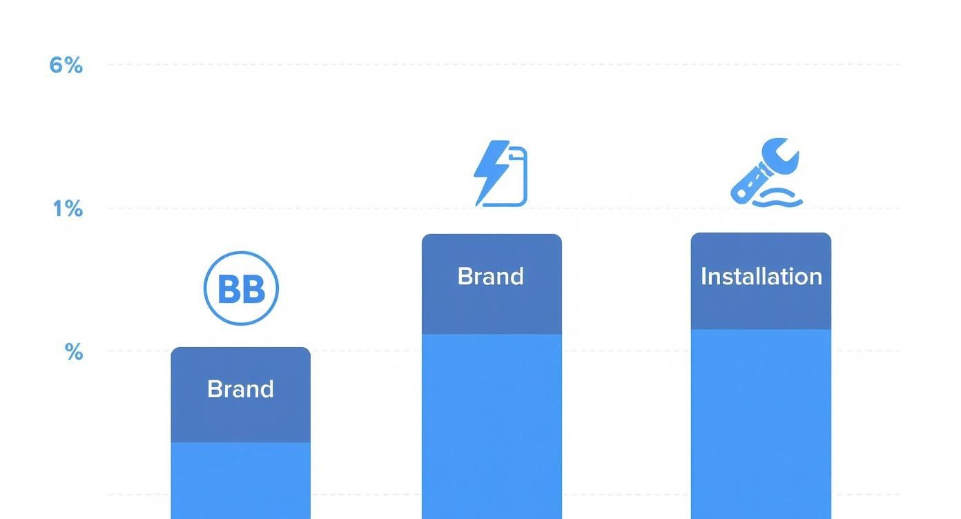 Infographic about wat kost een thuisbatterij van 10 kwh