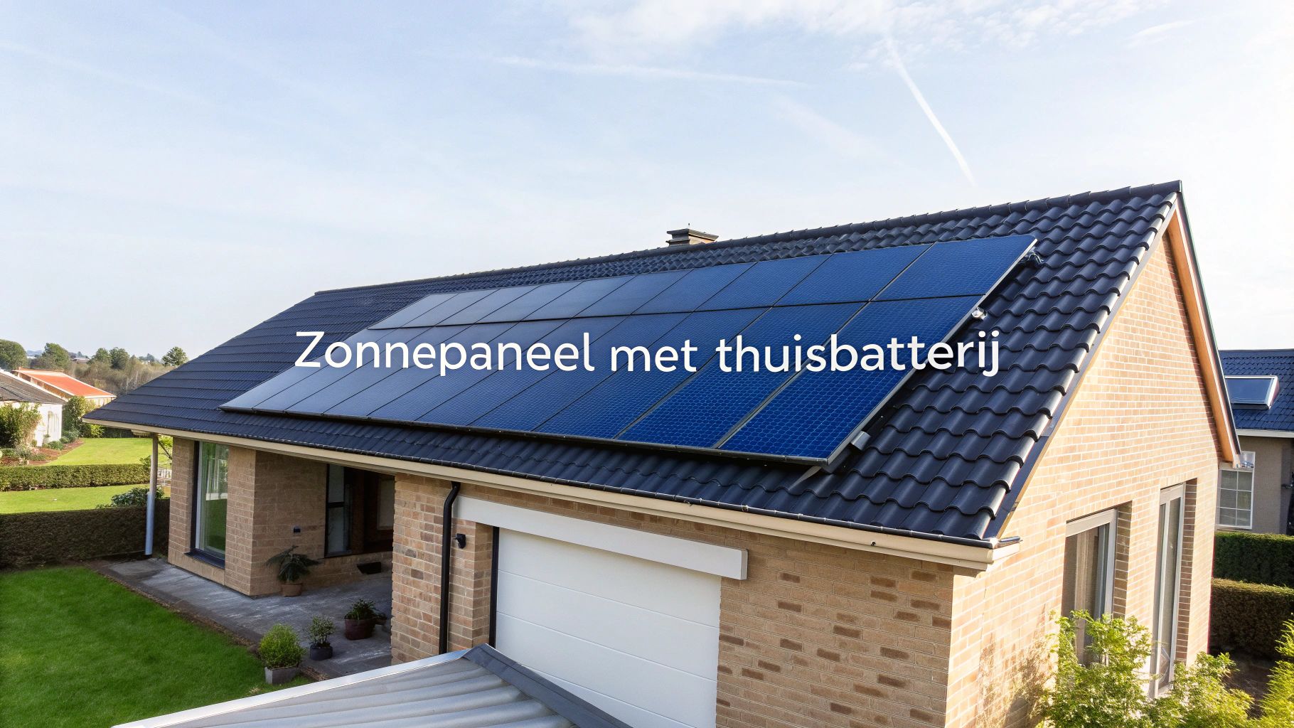Een zonnepaneel met thuisbatterij is de slimste upgrade voor uw woning