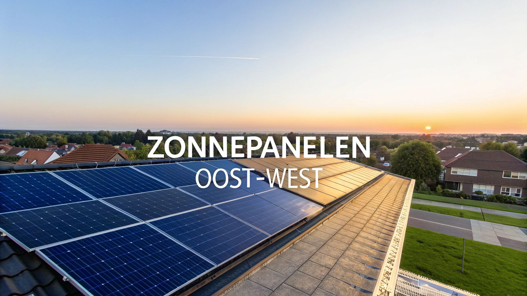 Waarom zonnepanelen oost west de slimste keuze zijn voor uw dak