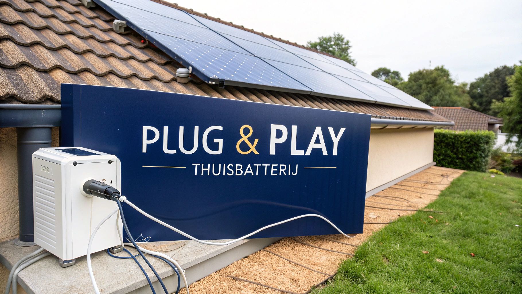 Plug en play thuisbatterij voor uw zonnepanelen