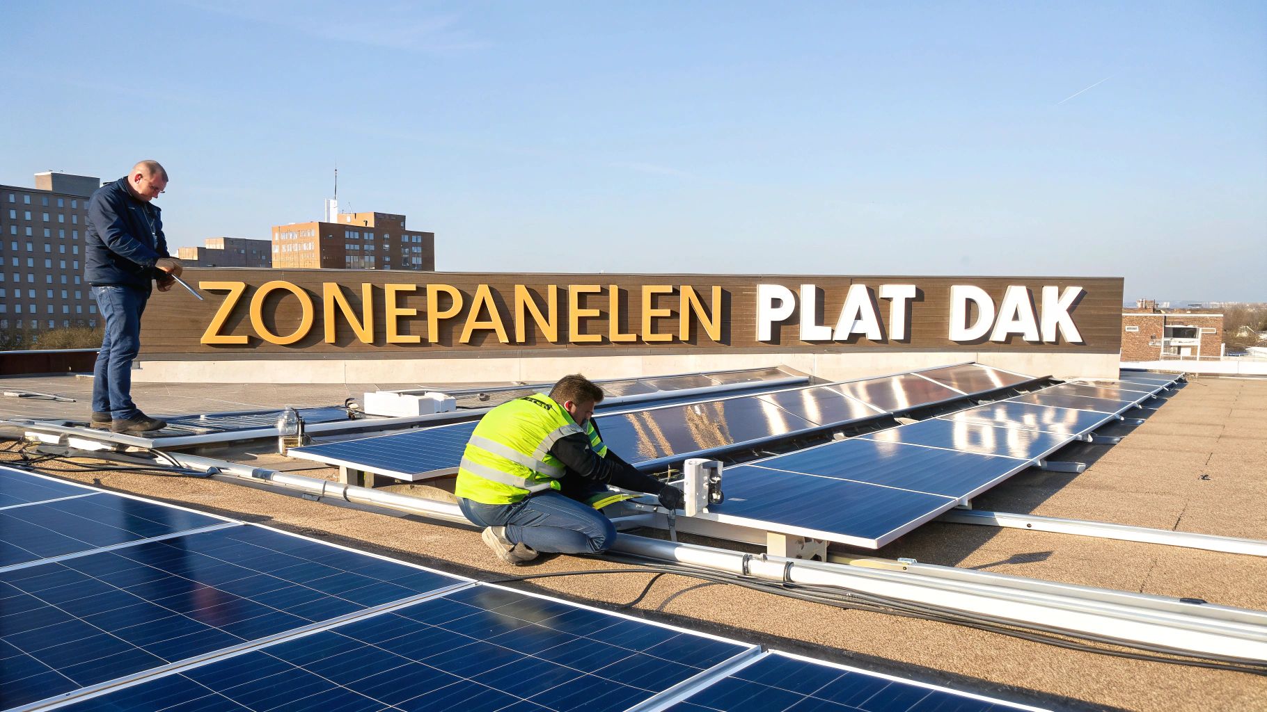Montage zonnepanelen plat dak: gids met tips
