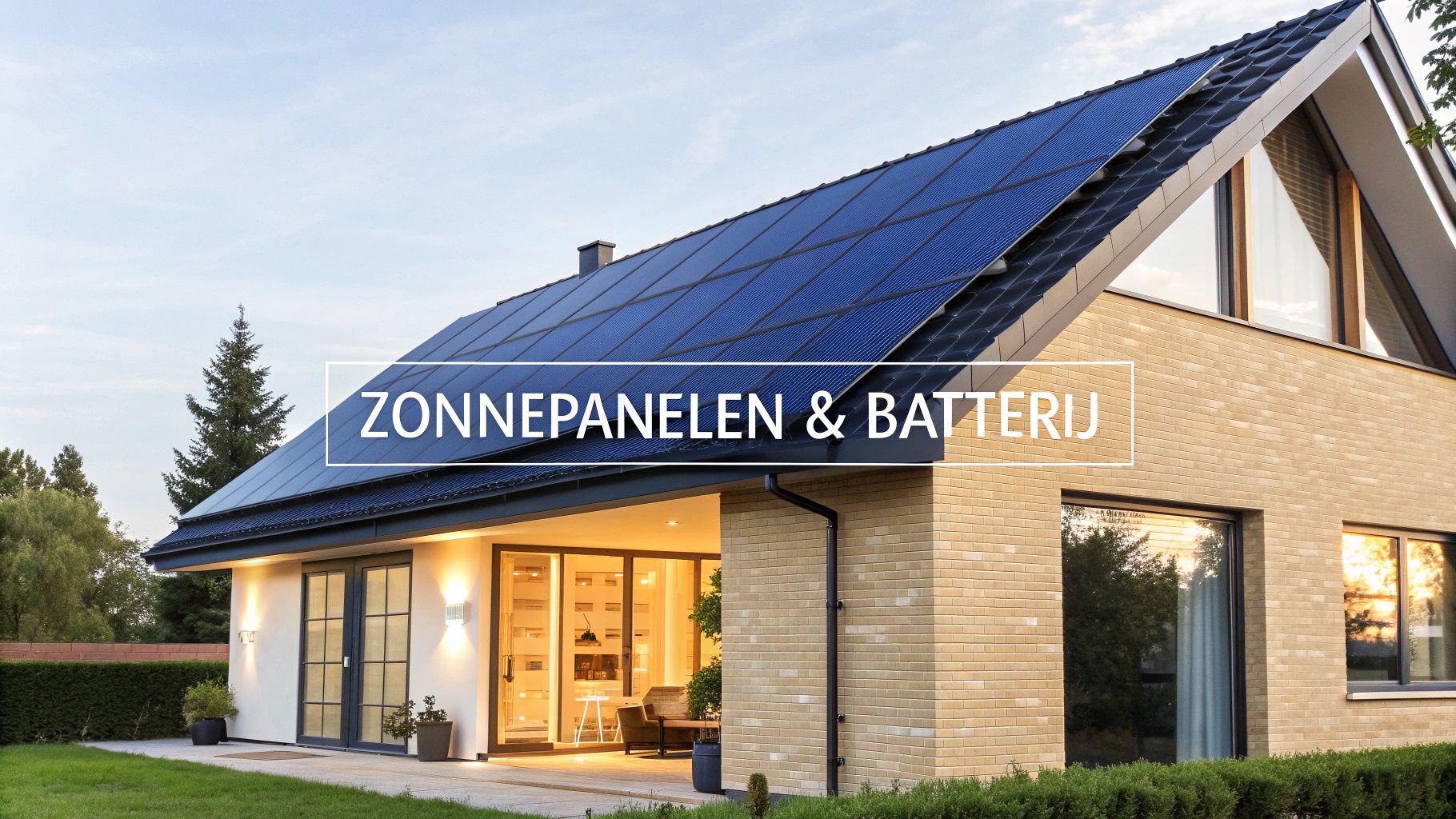 Zonnepanelen met thuisbatterij voor uw woning