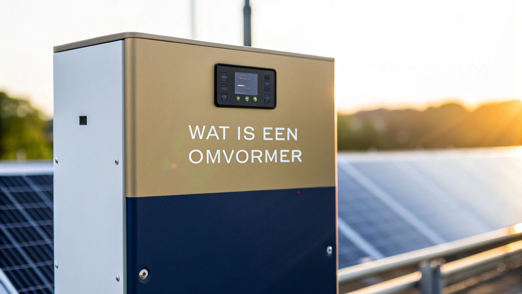 Wat is een omvormer en hoe werkt die precies?