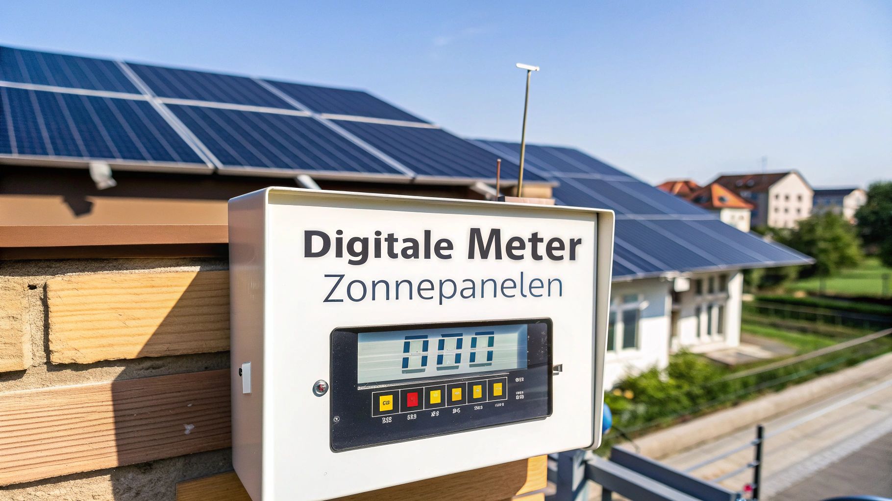Digitale meter zonnepanelen gids voor optimaal rendement