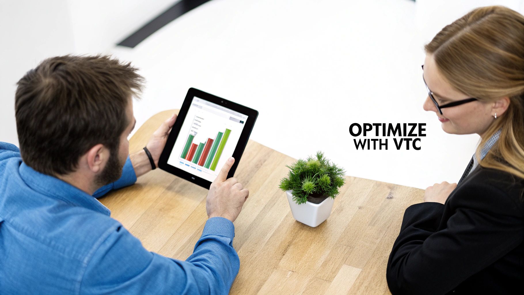 A person at a computer analyzing charts and graphs related to ad campaign performance.