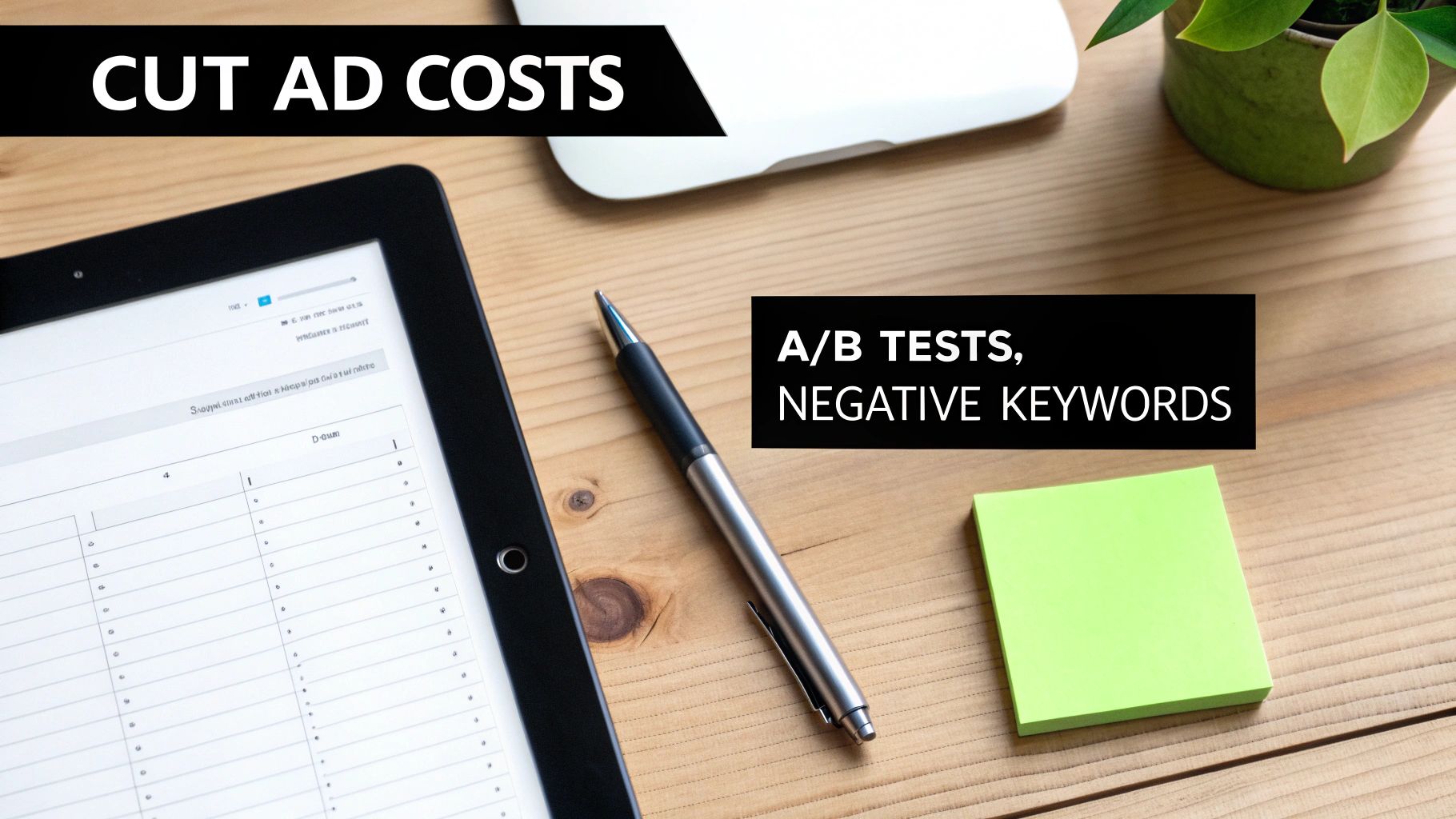 A person at a desk analyzing charts and graphs on a computer screen, signifying data-driven advertising optimization.