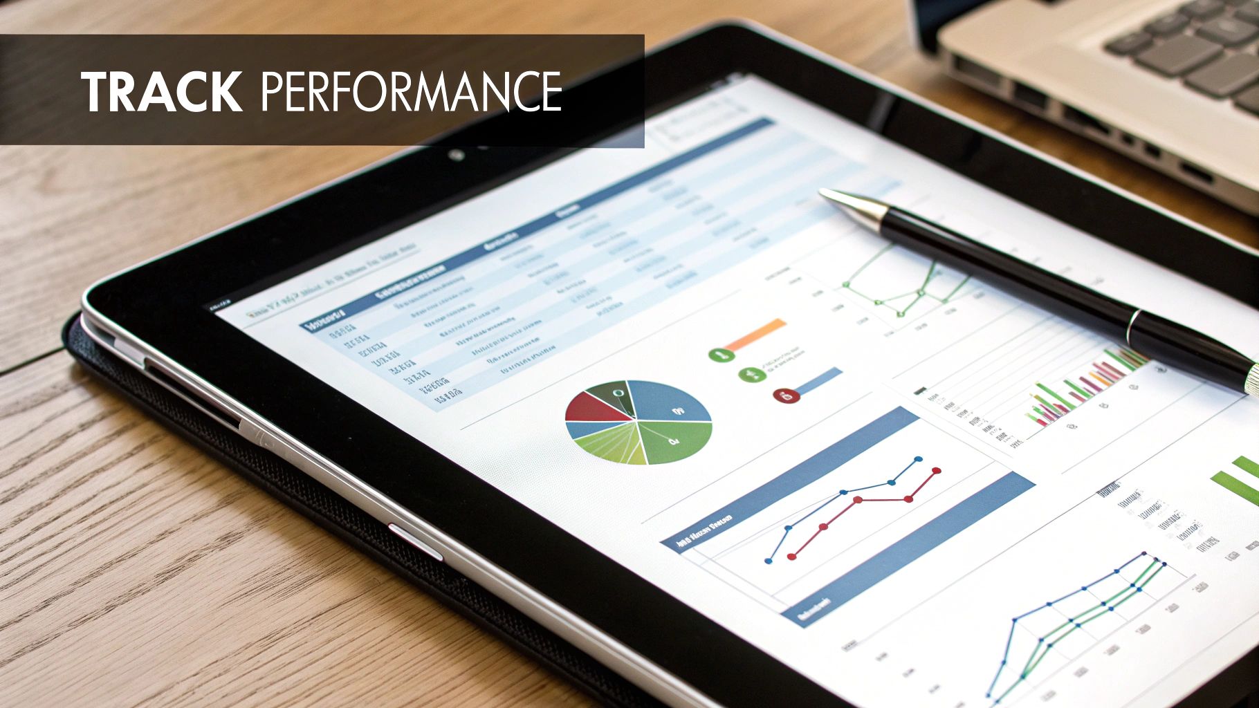 A dashboard showing PPC performance metrics, illustrating the importance of tracking.