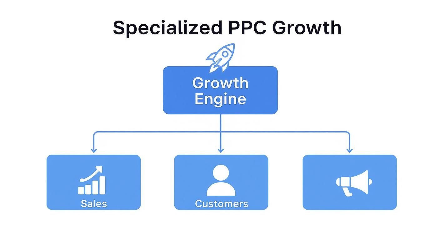 Infographic about ecommerce ppc services