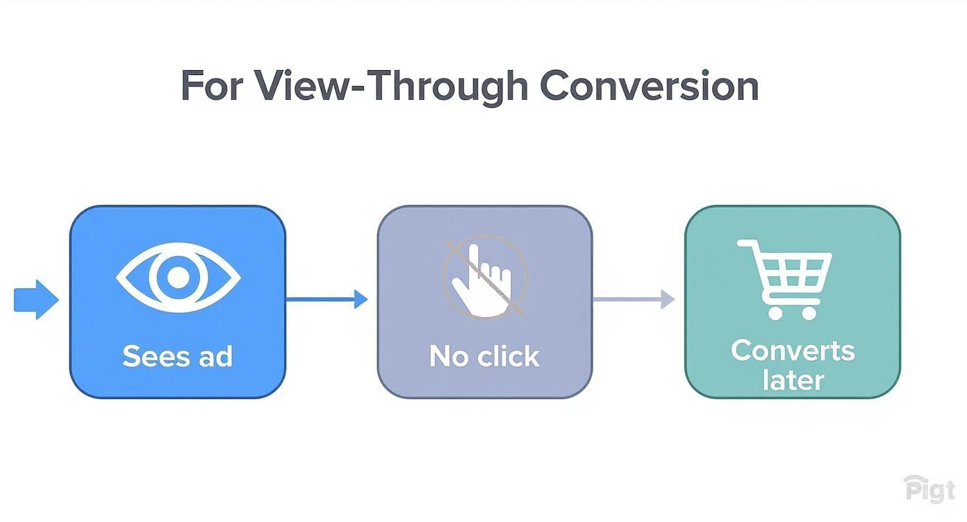 Infographic about what is view through conversion