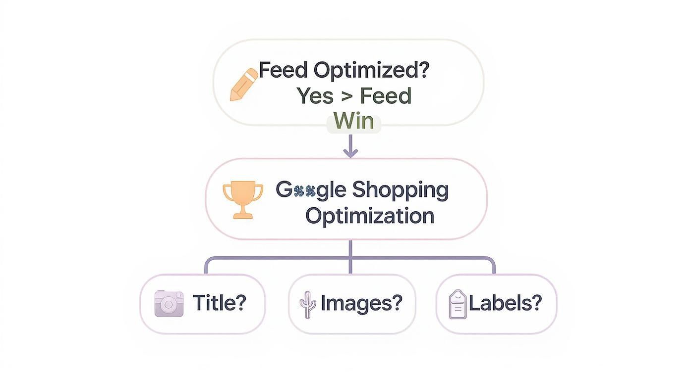 Infographic about google shopping feed