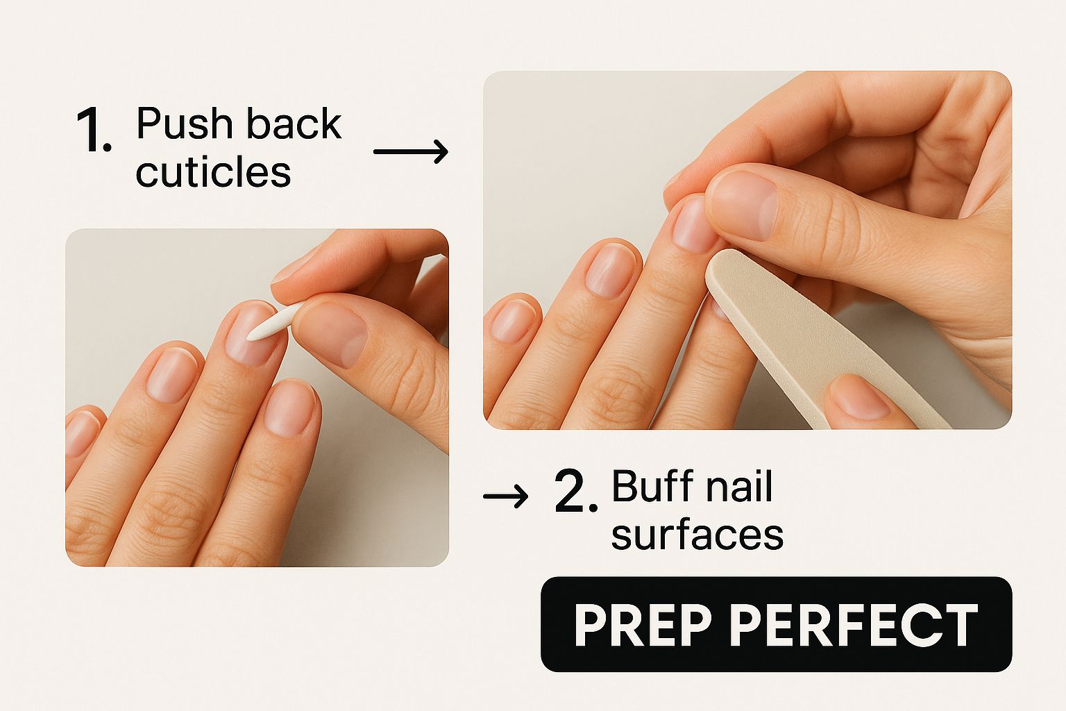 Infographic about how to make manicures last longer