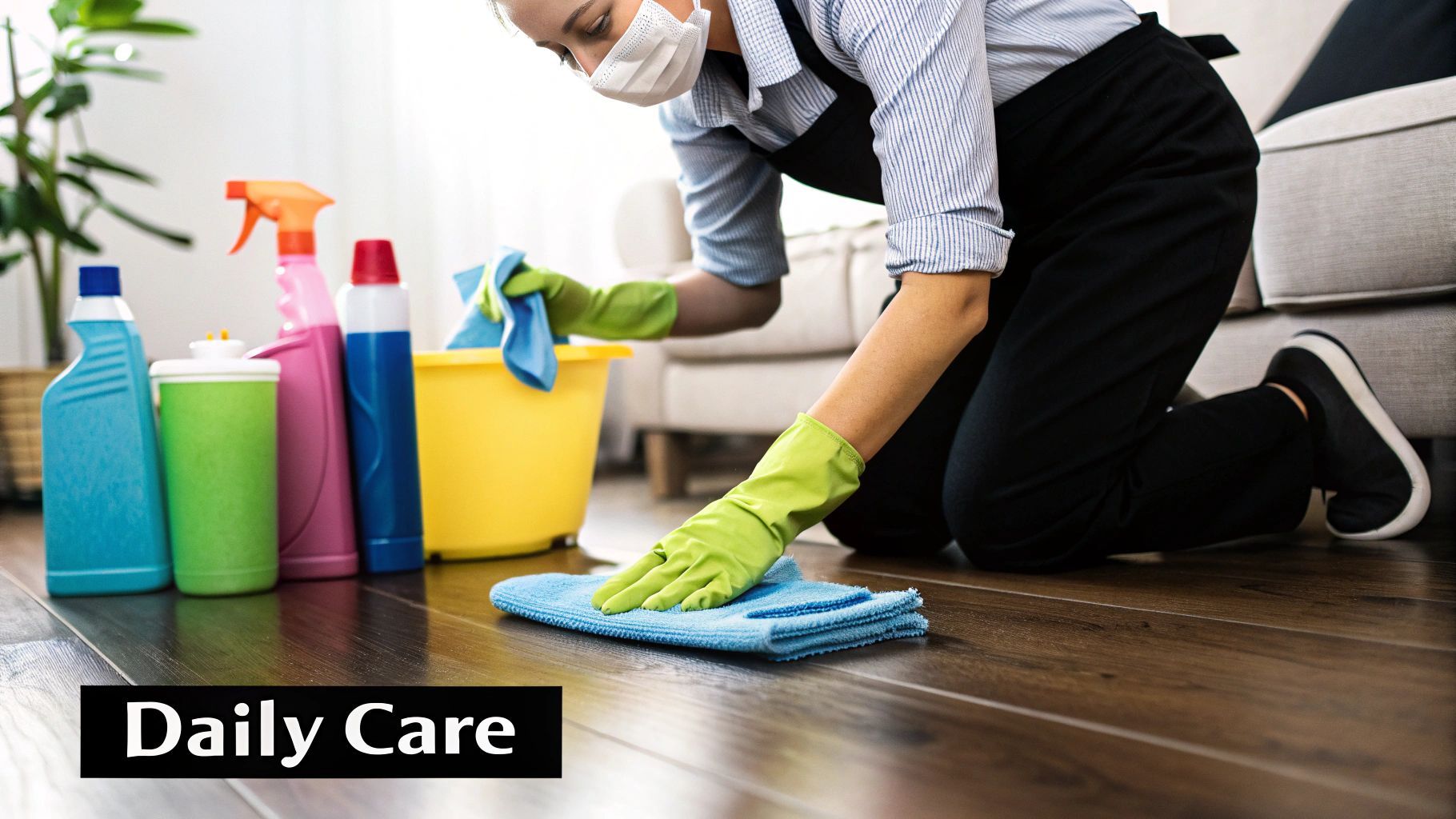 Woman applying cuticle oil to her perfectly manicured nails.