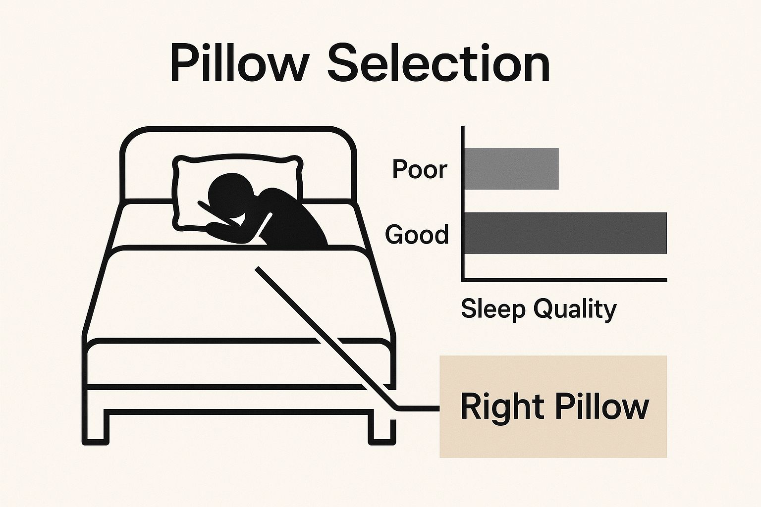Infographic about how to improve posture while sleeping