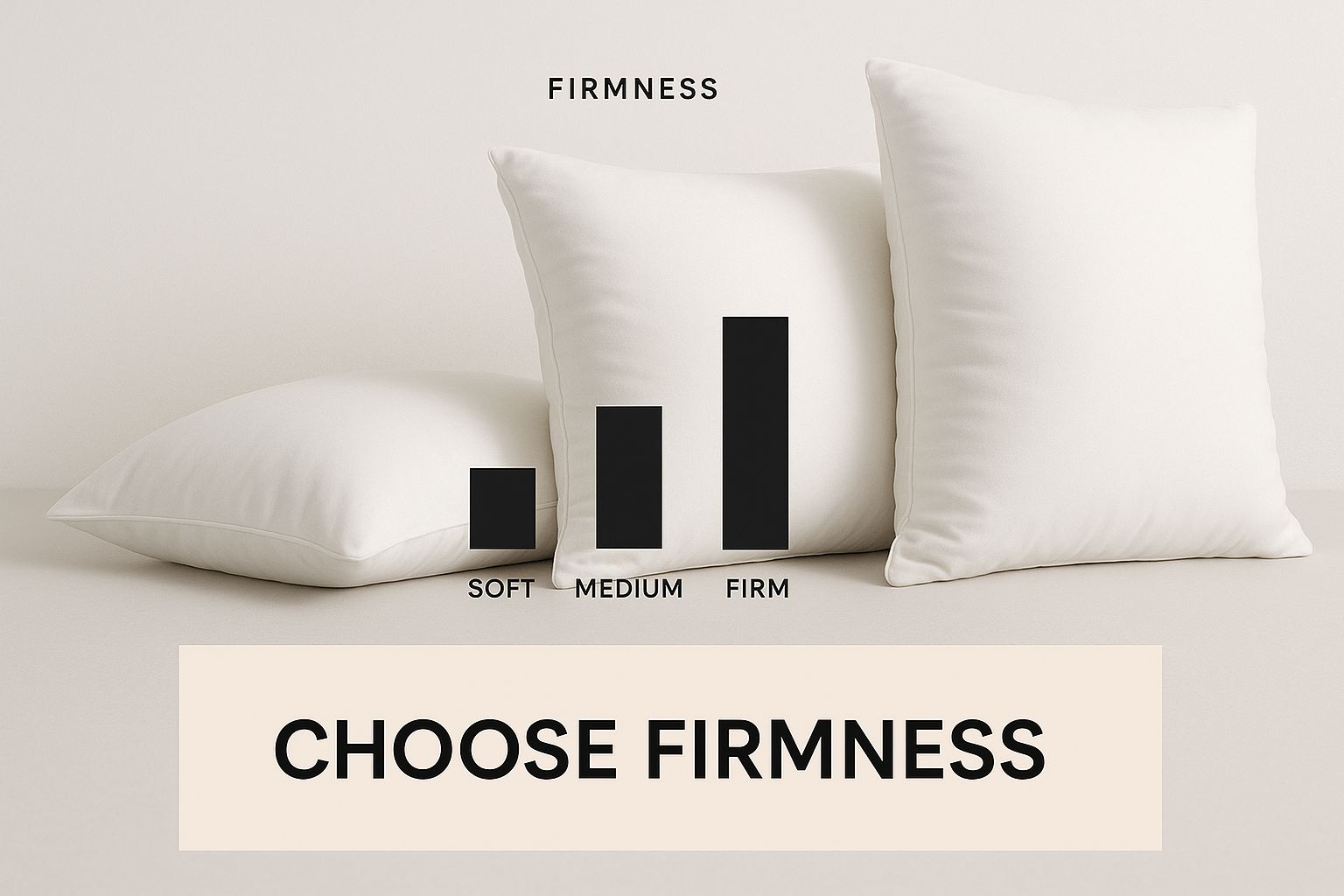 Infographic about how to choose a pillow