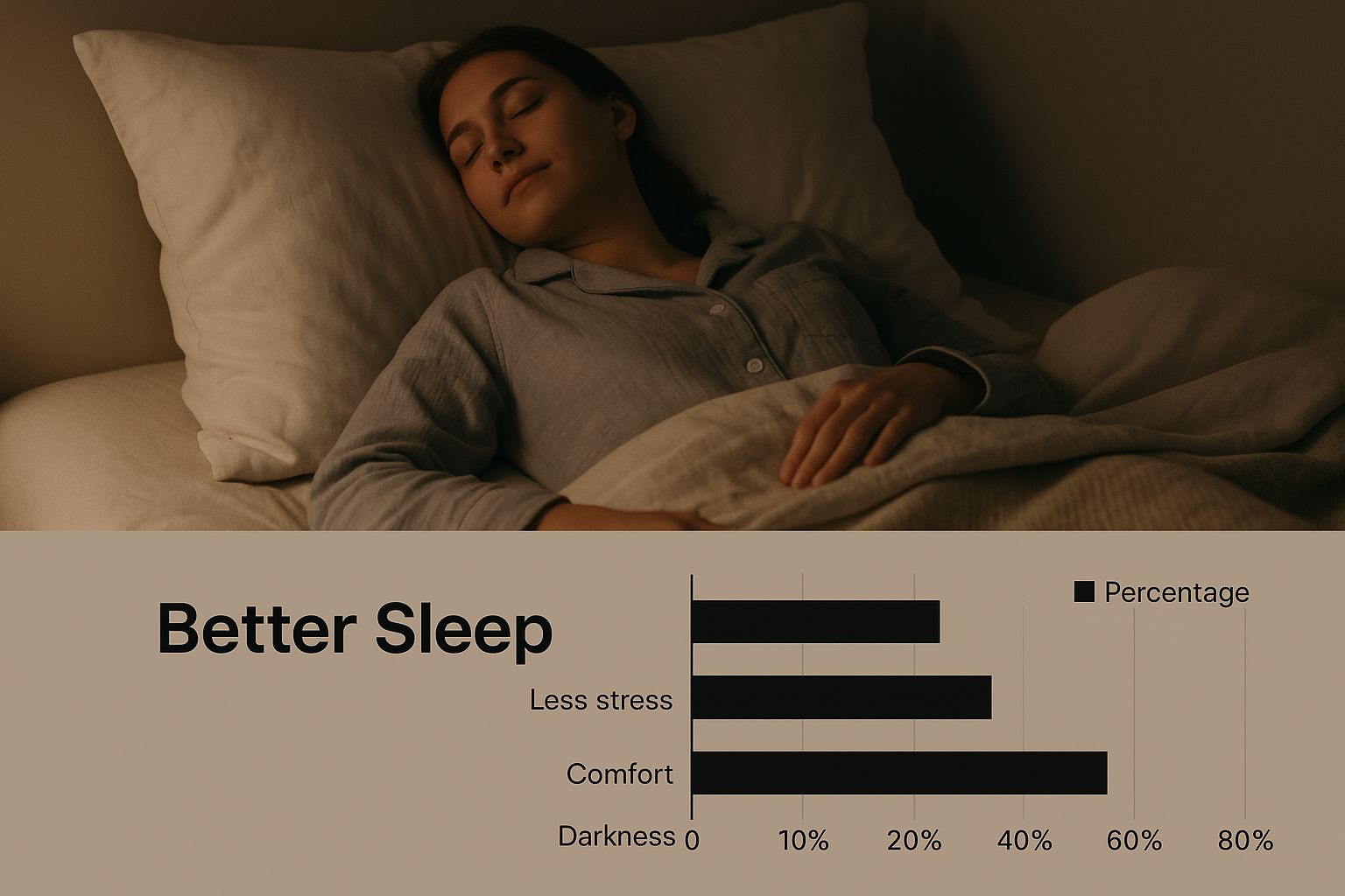 Infographic about guided meditation for deep sleep