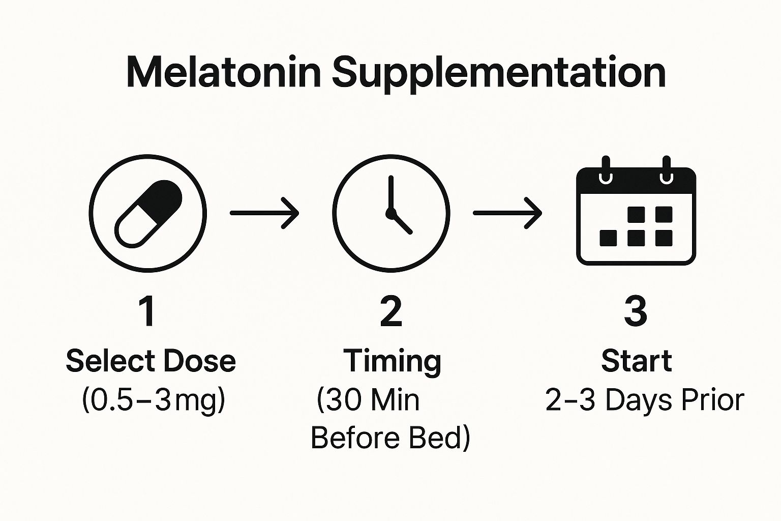 Infographic showing key data about Melatonin Supplementation