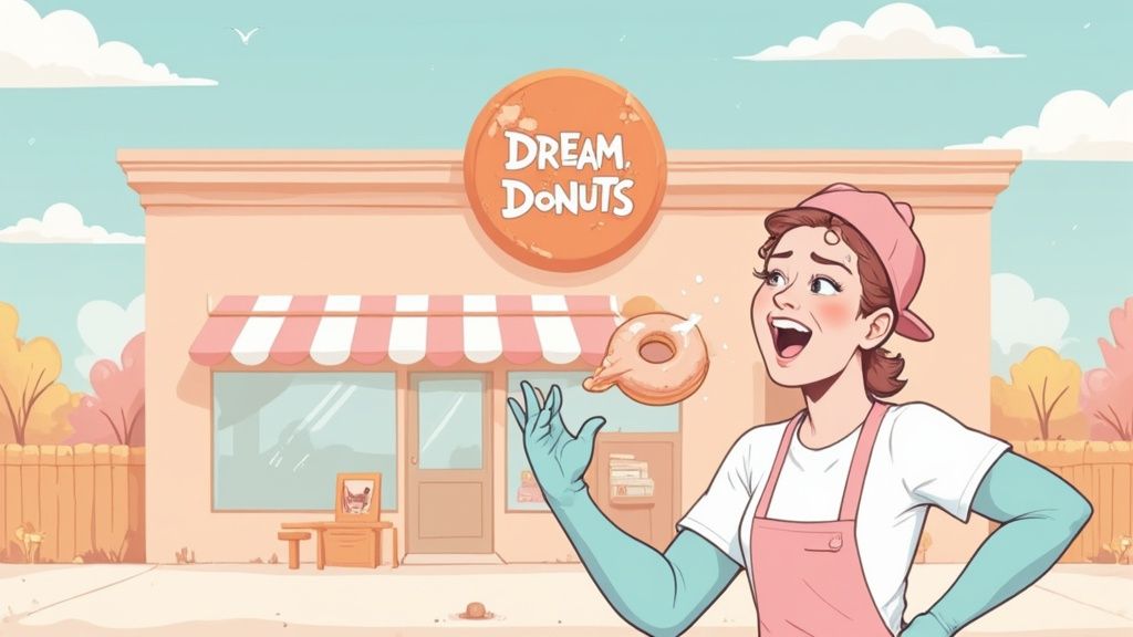 Image de donuts Dream Donuts pour illustrer le modèle économique