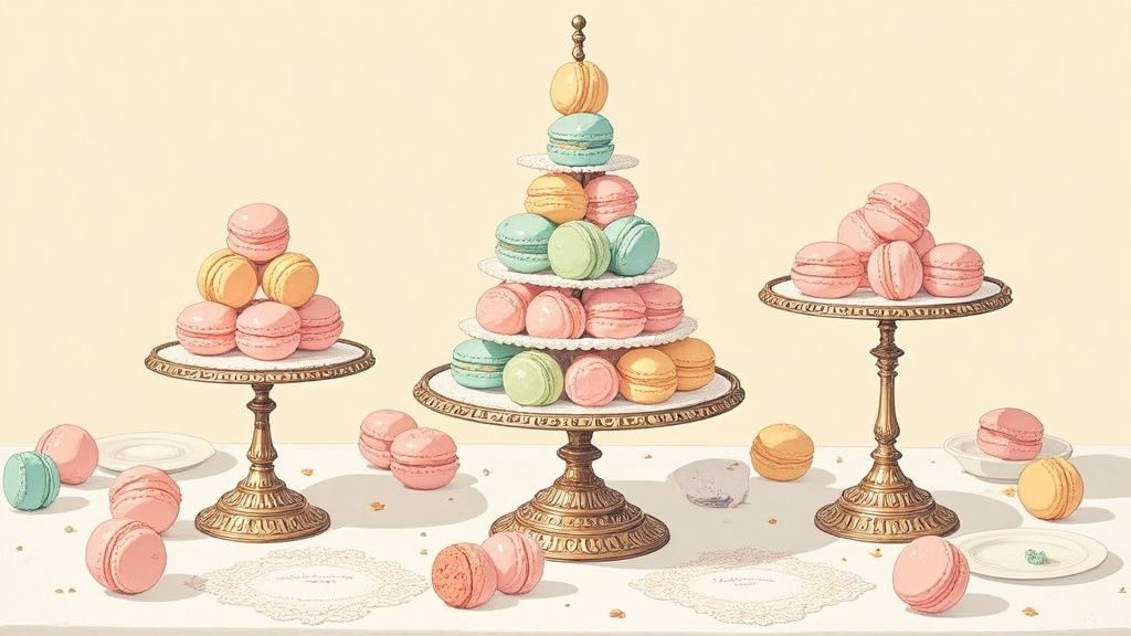 Vintage French Patisserie Table