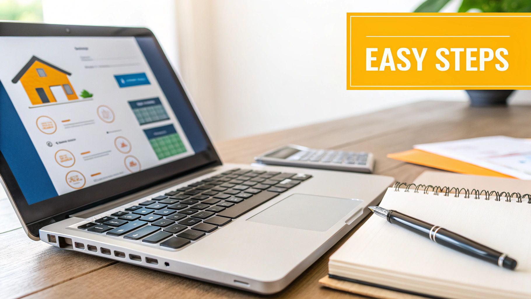 Image of people working with property investment calculator on a tablet