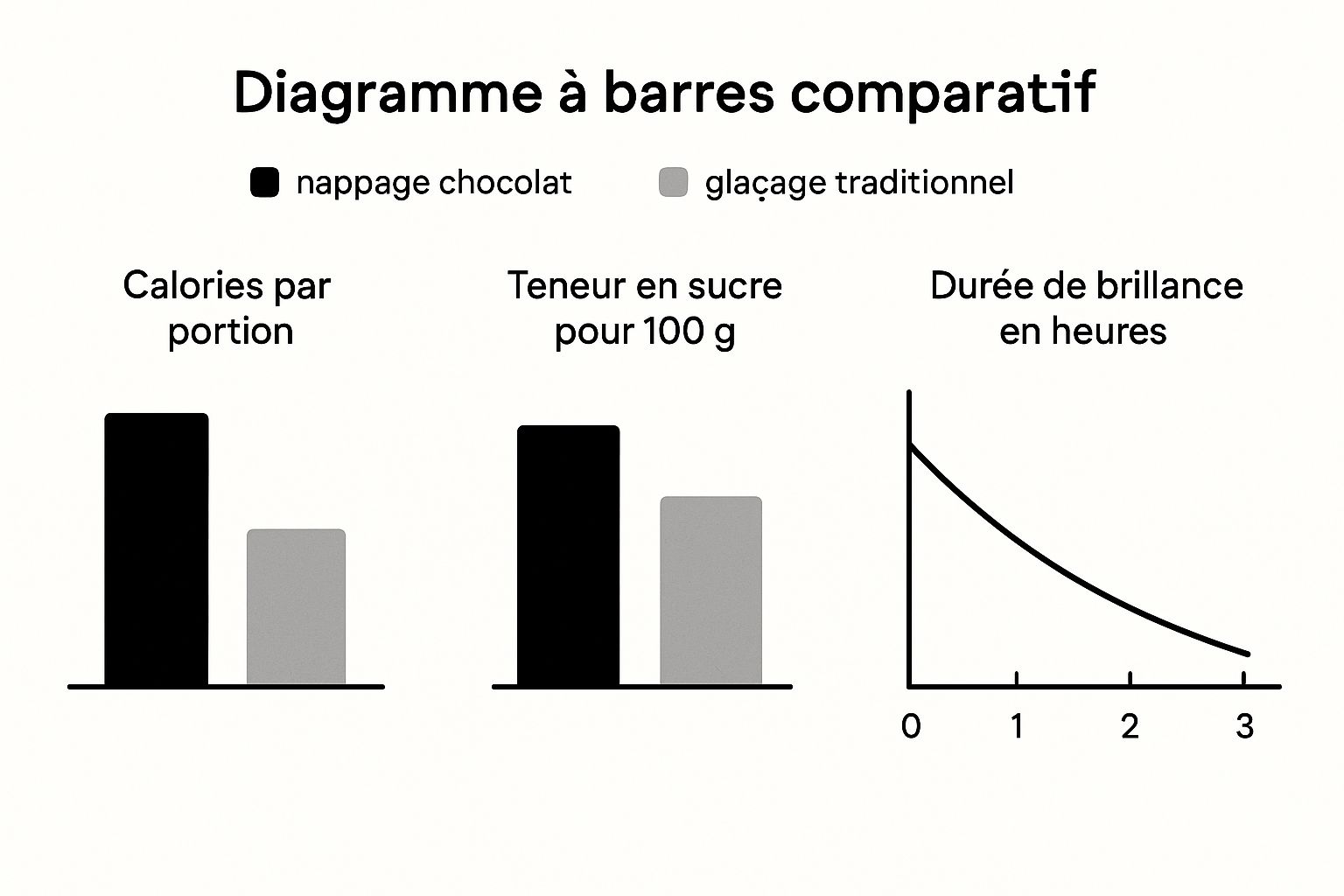 Infographic about nappage chocolat donuts