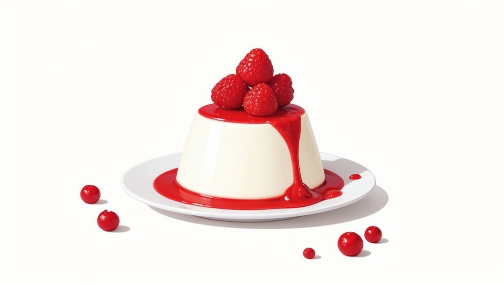 Panna Cotta aux Fruits Rouges