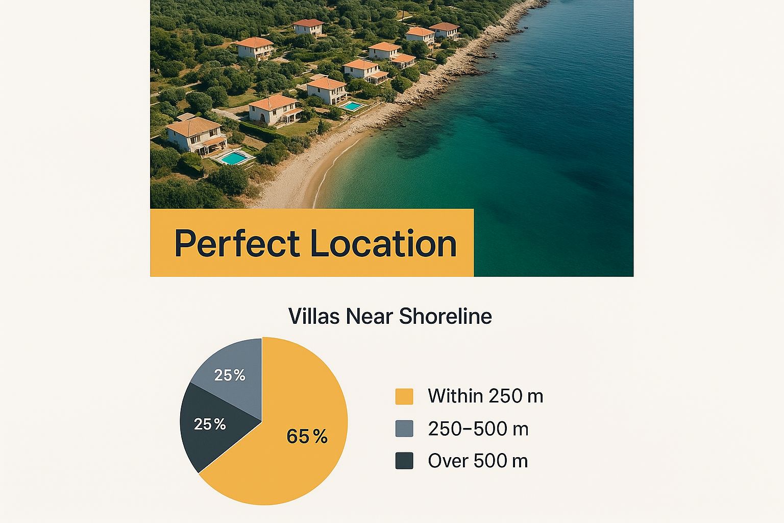 Infographic about hire a villa