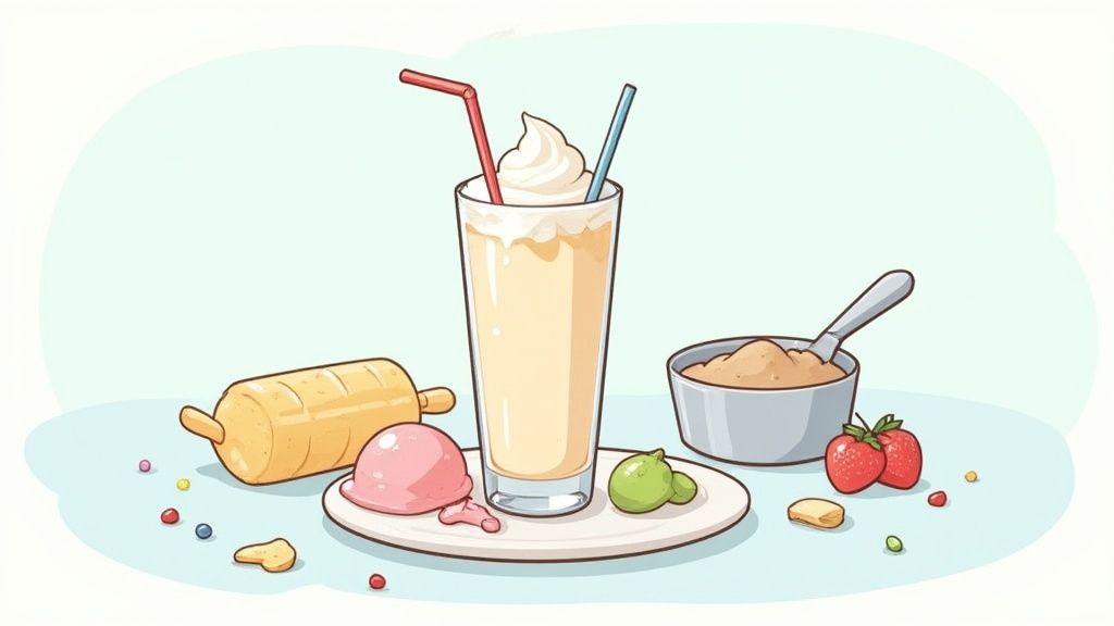 Milkshake aux fruits